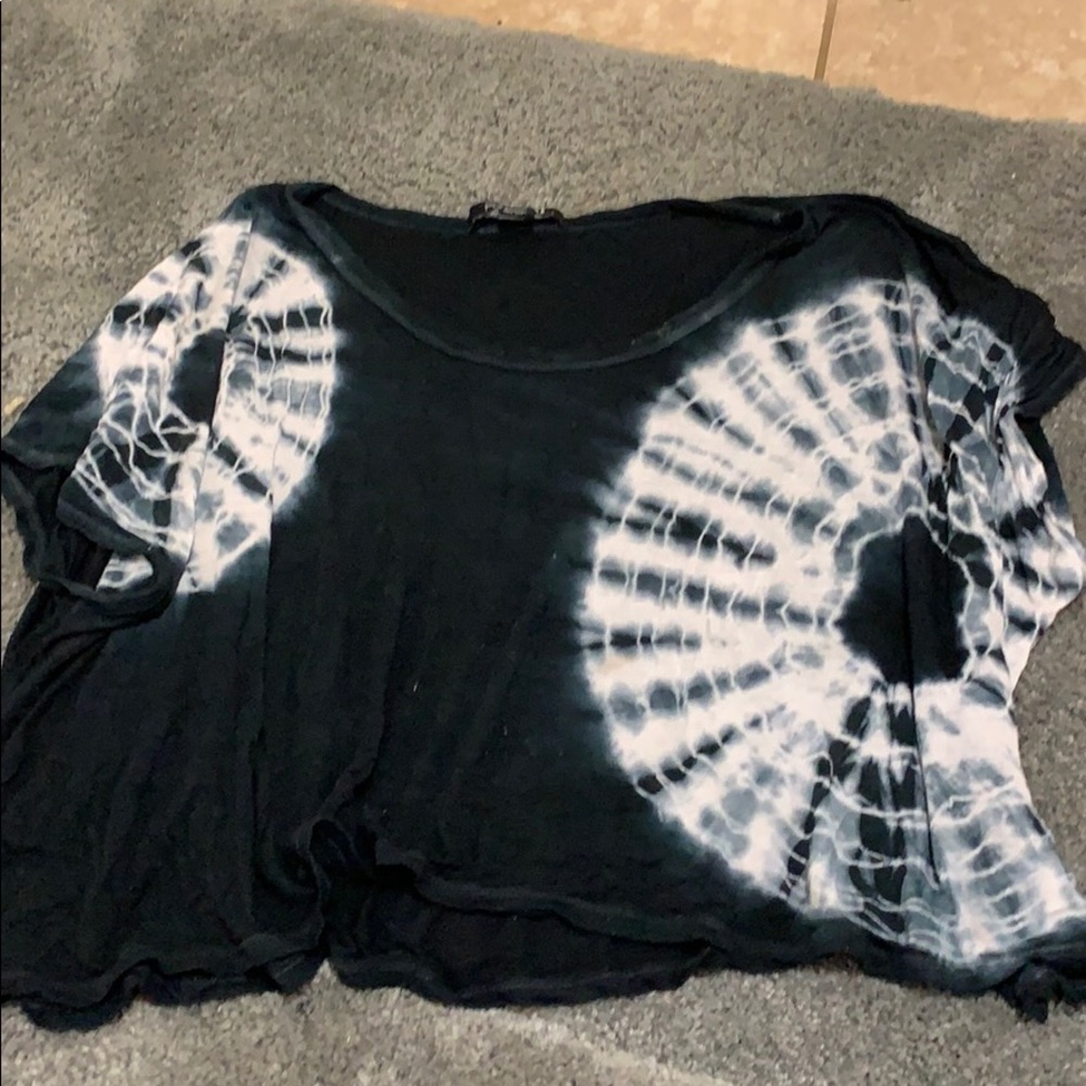 Black tie dye top